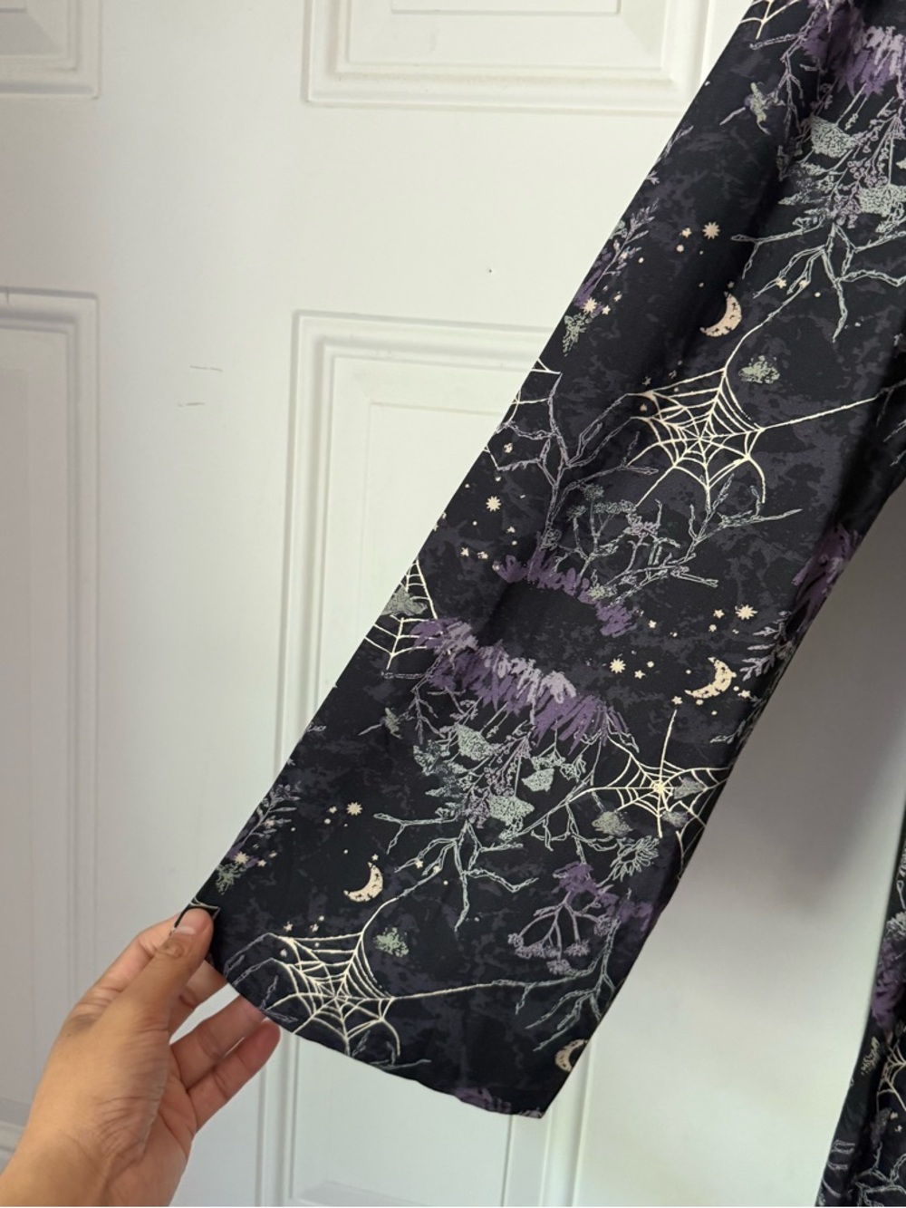 DISTURBIA black purple spider web moon goth corset cutout keyhole mini dress - Picture 2 of 9